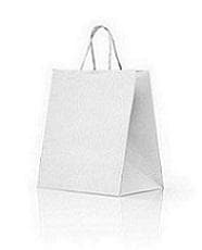 Kraft White Paper Bags with Twisted Handles