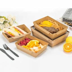 Kraft Paper 900ml Lunch Boxes