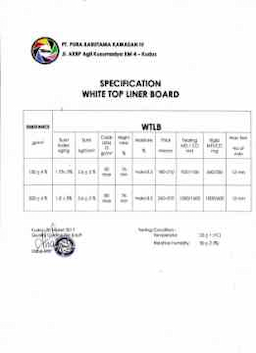 White Top Liner Board