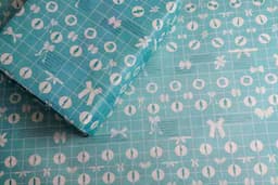 Blue Corporate Design Informative Wrapping Paper
