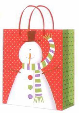 Gift bag ,Gift Snowman paper bag