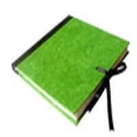 Handmade Square Pirate Book Green Color