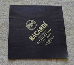 Printed Napkin / Serviette Black Napkins