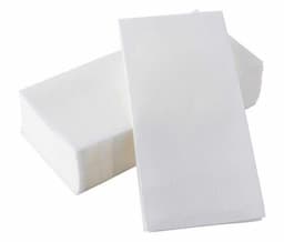 White Airlaid Paper Napkins; Guest Towels Linen Like Napkins