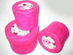 Pink Butterfly Round Box