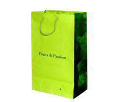 Matt  Paper Bags - Chartreuse Color