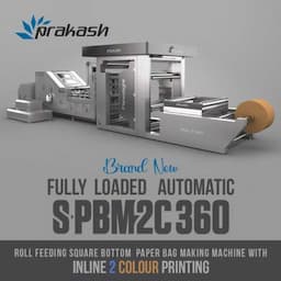 Square Bottom Bag Machine - 2C Inline Printing (SPBM-2C-360)