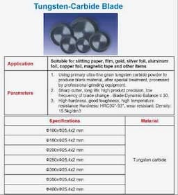 Tungsten-Carbide Blade
