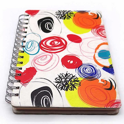 Spiral Notebook with Color Pages